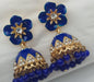 Blue Miraj Jhumki