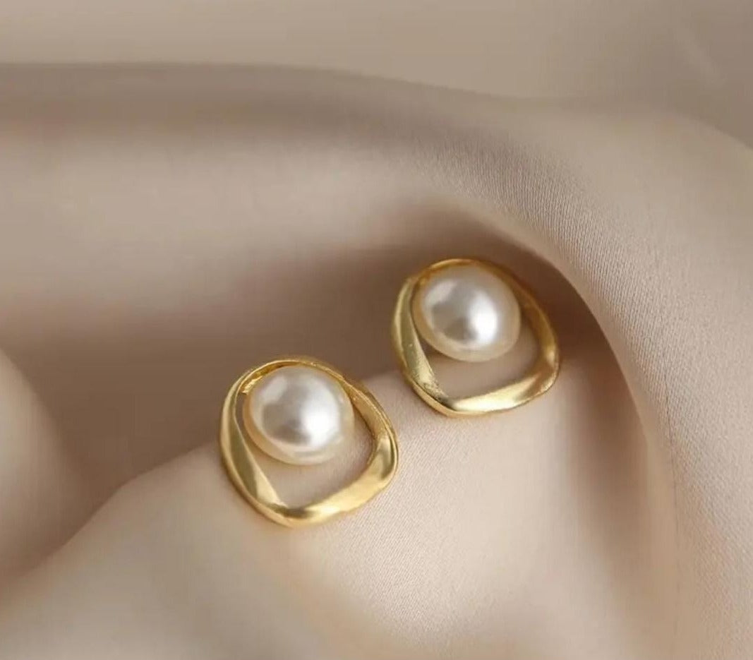 Pearl Stud Earrings