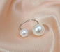 Adjustable Pearl Open Ring